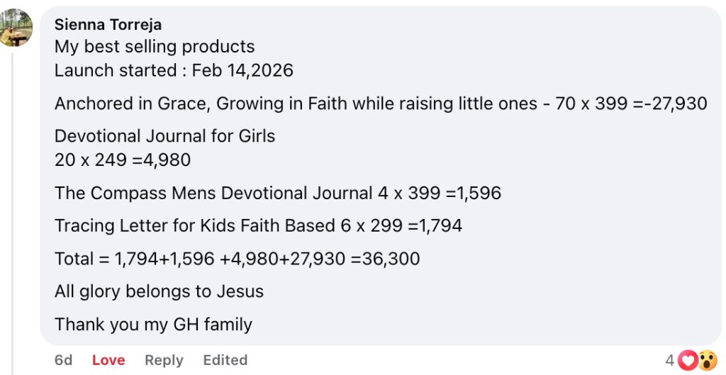 SIENNA TORREJA income proof